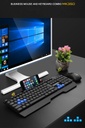 DIVPARD MK-350 Wired USB Holder Keyboard Mouse Game Set Floating Keycap