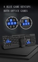 DIVPARD MK-350 Wired USB Holder Keyboard Mouse Game Set Floating Keycap