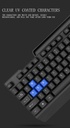 DIVPARD MK-350 Wired USB Holder Keyboard Mouse Game Set Floating Keycap