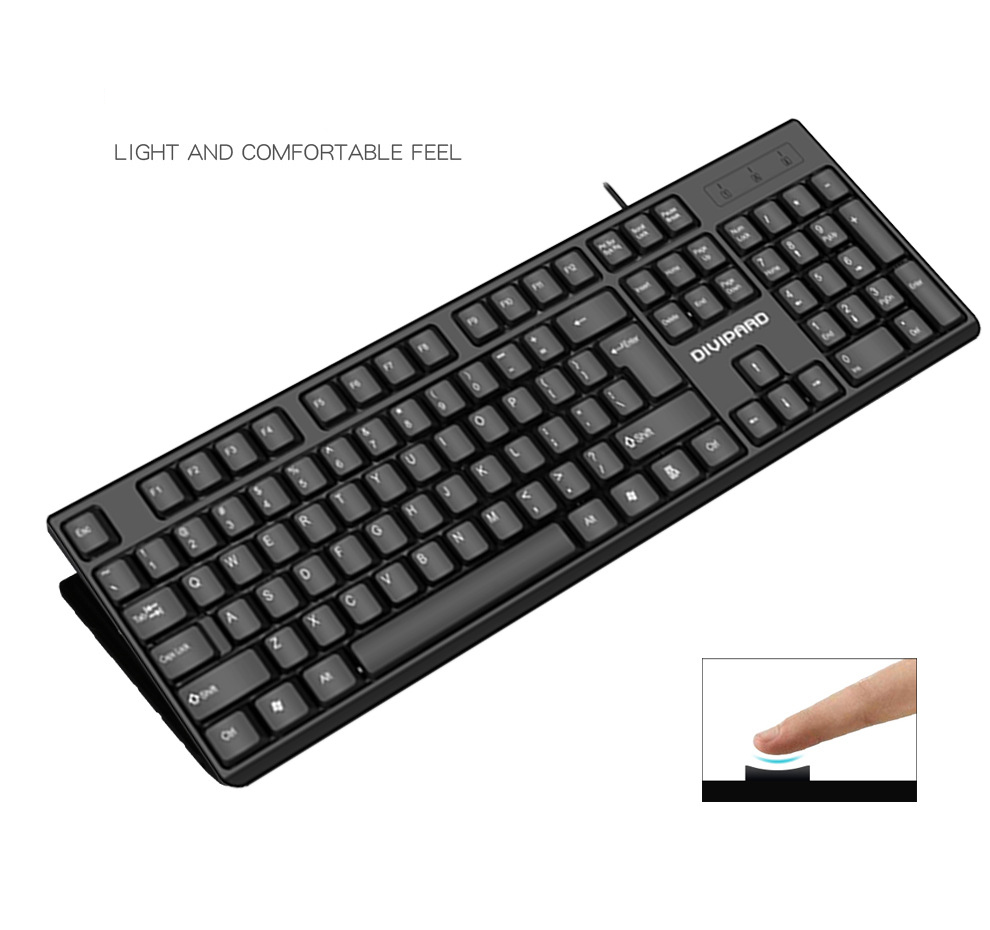 DIVIPARD MK310 wired USB keyboard and mouse combo set