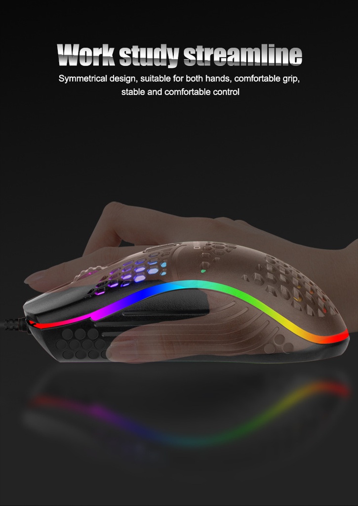 DIVIPARD OP-50 colorful luminous RGB mouse business office aggravated 4D lightweight mouse