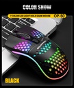 DIVIPARD OP-50 colorful luminous RGB mouse business office aggravated 4D lightweight mouse