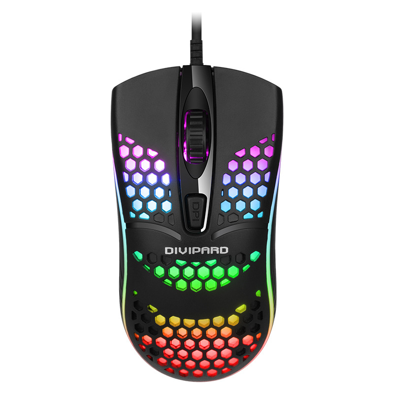 DIVIPARD OP-50 colorful luminous RGB mouse business office aggravated 4D lightweight mouse