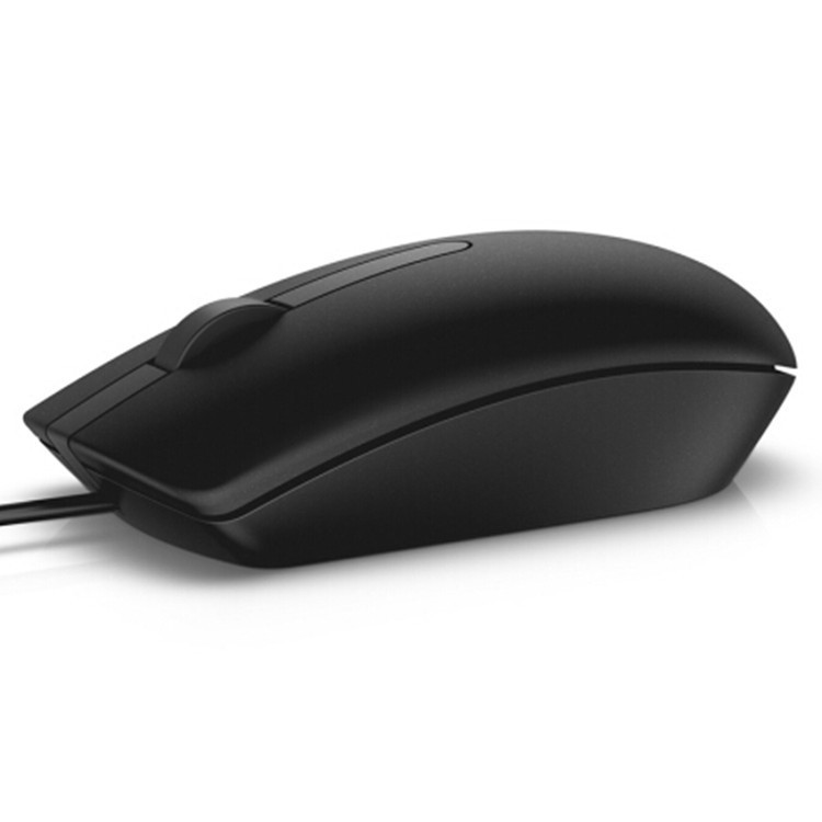 Dell Ms116 Black Accurate Positioning Notebook Computer Plastic Office USB Interface Optical Wired Mouse