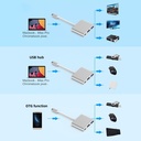 Type-C to USB 3.1 HDMI Docking Station 3 in 1 USB C Hub Screen Expansion 4K Adapter