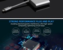 Type-C to USB 3.1 HDMI Docking Station 3 in 1 USB C Hub Screen Expansion 4K Adapter