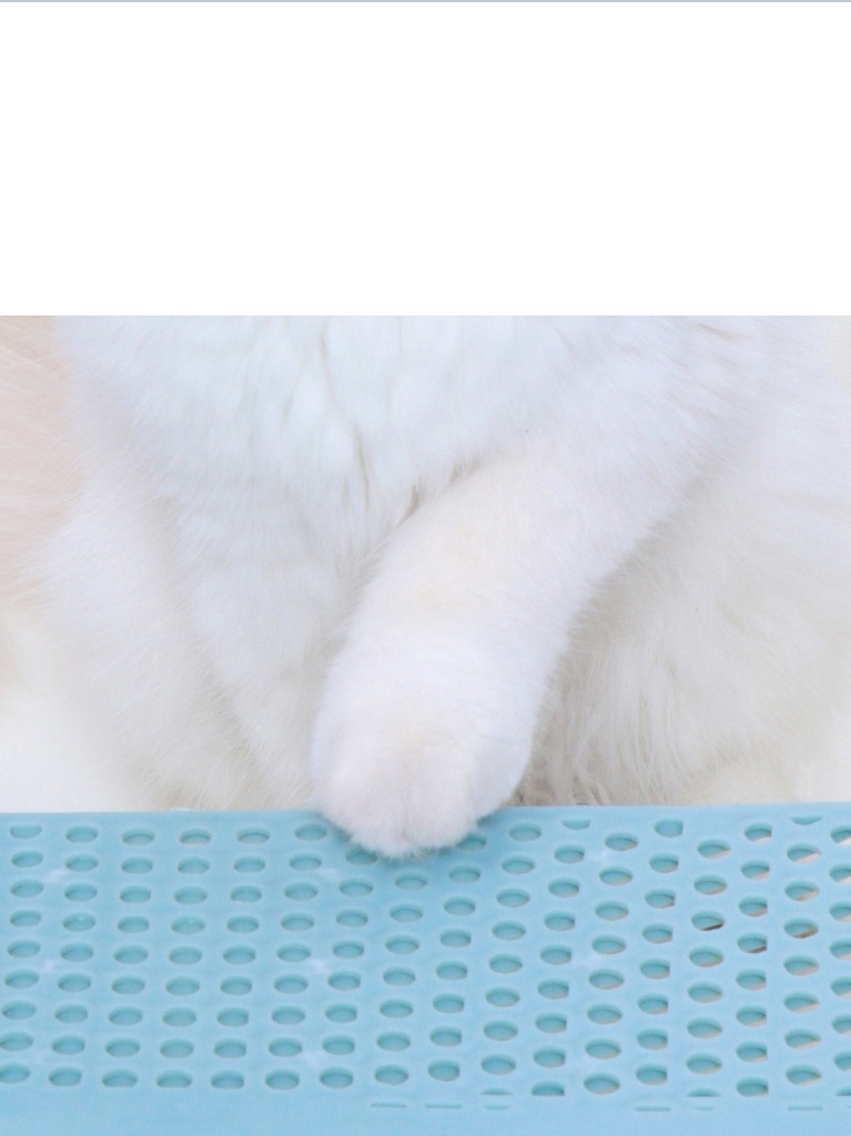 Semi Closed Cats Toilet Durable Anti-splash Plastic Extra Large Cat Litter Box