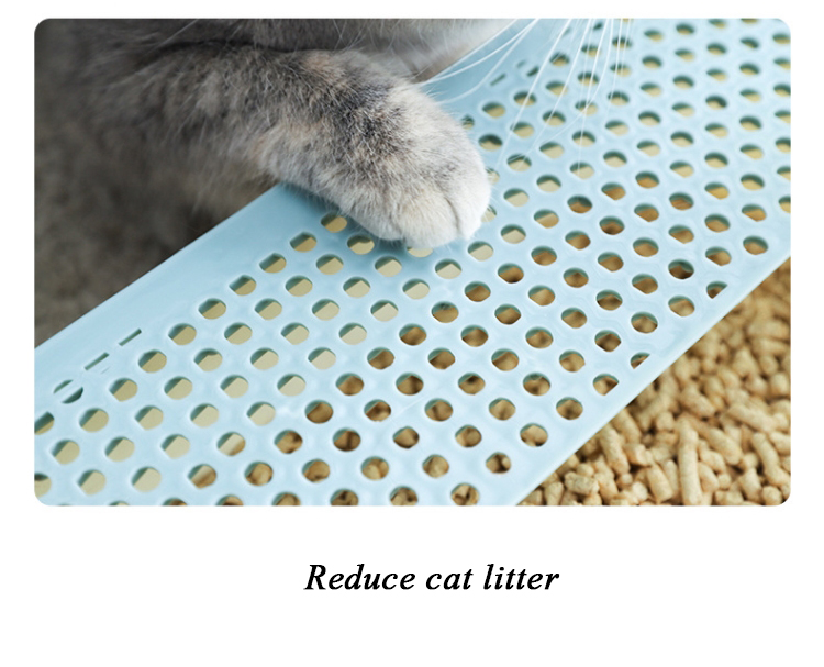 Semi Closed Cats Toilet Durable Anti-splash Plastic Extra Large Cat Litter Box