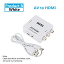 HD 1080P RCA AV To HDMI-compatible Composite Adapter Converter
