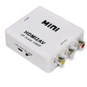 HDMI-compatible TO AV RCA CVSB L/R Video 1080P Scaler Adapter Converter Box HD Video Composite Adapter Support NTSC PAL Output