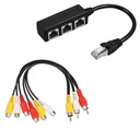 RJ45 1 Male to Three Female Ethernet Splitter Socket Port LAN Ethernet Network Splitter Adapter Cable