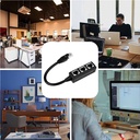 RJ45 1 Male to Three Female Ethernet Splitter Socket Port LAN Ethernet Network Splitter Adapter Cable