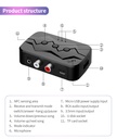 NFC Bluetooth 5.4 Transmitter Receiver SD U Disk RCA 3.5mm AUX Wireless Audio Adapter