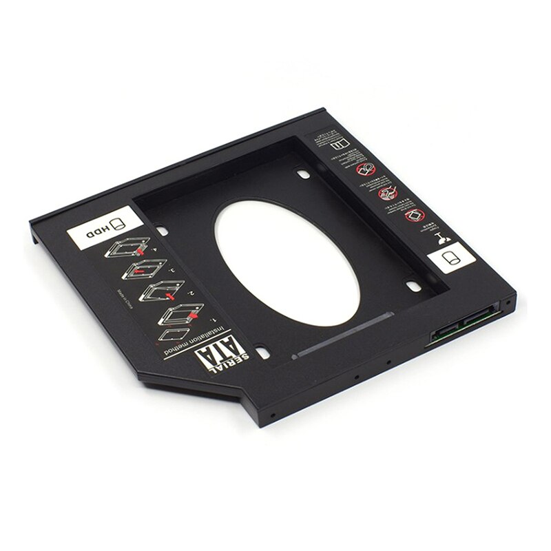 Plastic 9.5 12.7mm HDD Caddy SATA 3.0 Optibay 2.5'' Hard Disk Drive Enclosure SSD Case Box For Laptop CD-ROM DVD-ROM HDD Case