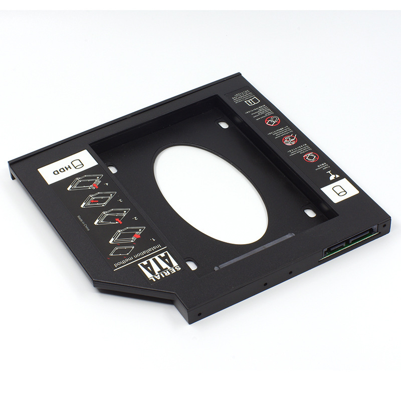 Plastic 9.5 12.7mm HDD Caddy SATA 3.0 Optibay 2.5'' Hard Disk Drive Enclosure SSD Case Box For Laptop CD-ROM DVD-ROM HDD Case
