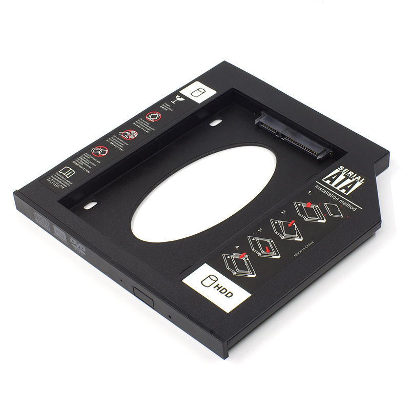 Plastic 9.5 12.7mm HDD Caddy SATA 3.0 Optibay 2.5'' Hard Disk Drive Enclosure SSD Case Box For Laptop CD-ROM DVD-ROM HDD Case