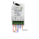 433MHz Rf Universal Remote Control 10A Relay Controller AC 220V 2CH Receiver and Transmitter for AC Motor Light Garage Gate Door