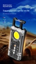 Keychain Flashlight Mini Usb Rechargeable Outdoor Waterproof Led Light Magnet Bottle Opener Camping Cob Light Emergency Lamp