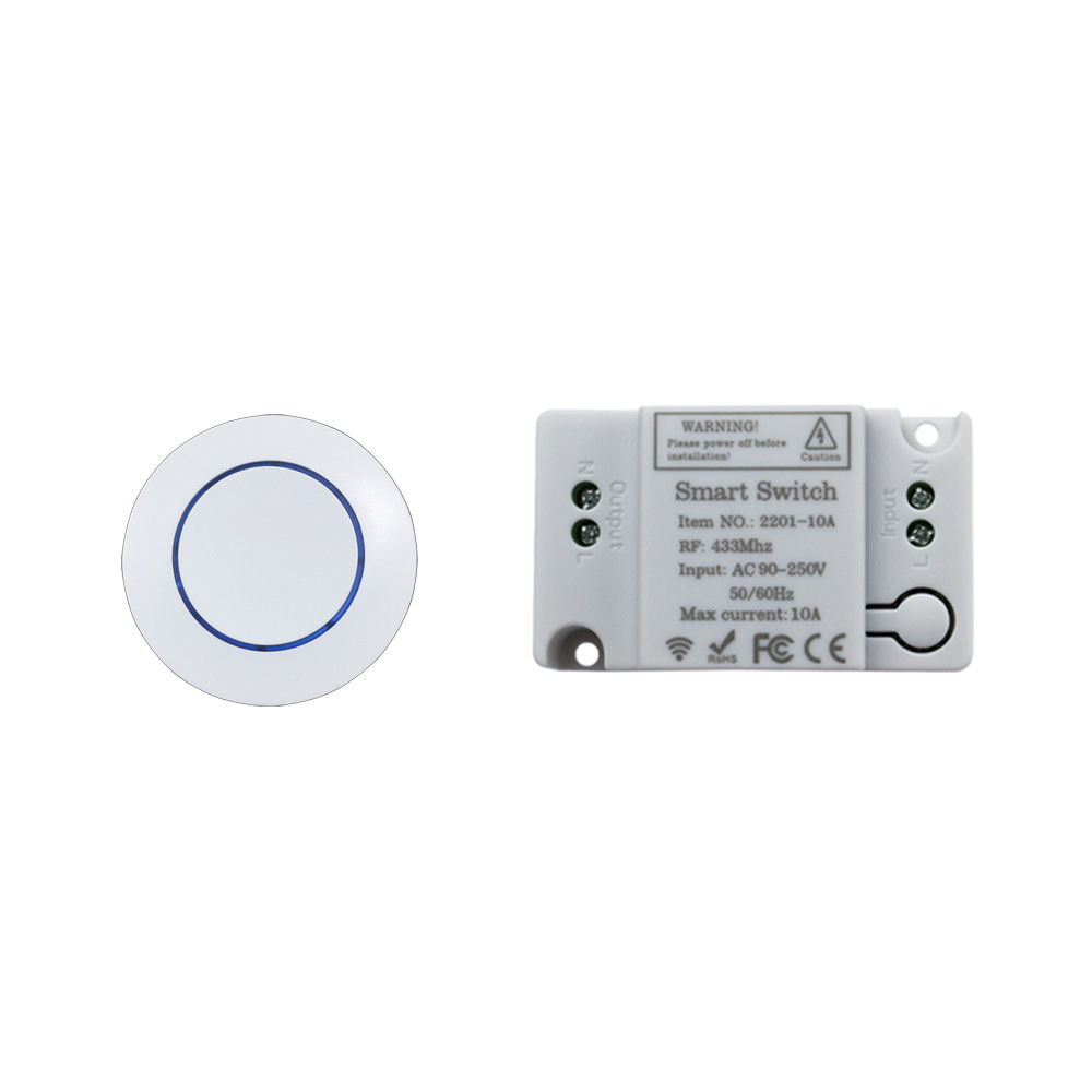 433MHz Universal Wireless RF Remote Control Fan Lamp Light Switch 10A Relay Output RF AC 220V 1CH Receiver Module Transmitter