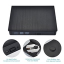 USB3.0/Type-c dual-port DVD/CD disc reading player external mobile recorder DVD/CD burner
