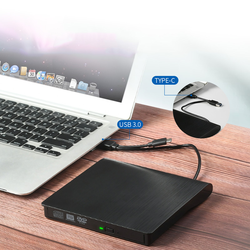 USB3.0/Type-c dual-port DVD/CD disc reading player external mobile recorder DVD/CD burner