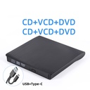 USB3.0/Type-c dual-port DVD/CD disc reading player external mobile recorder DVD/CD burner