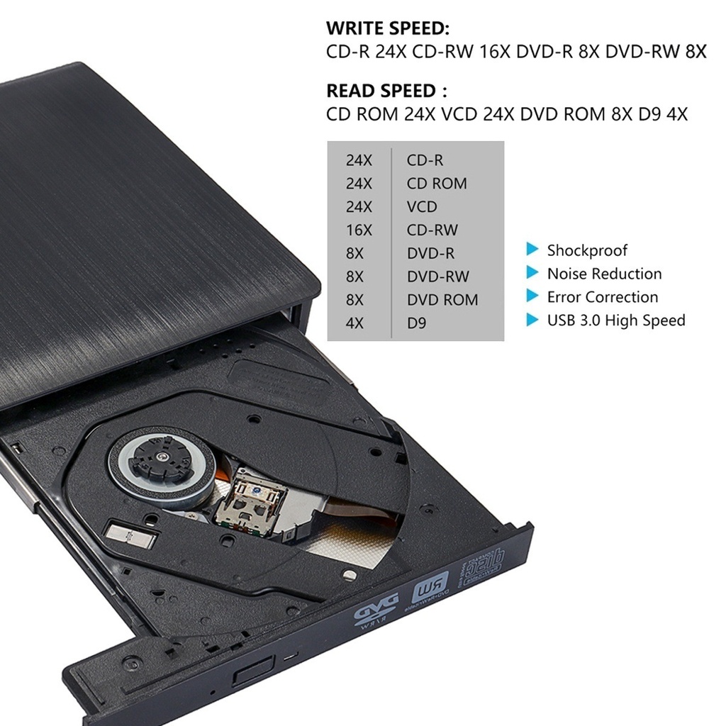 USB3.0/Type-c dual-port DVD/CD disc reading player external mobile recorder DVD/CD burner