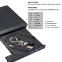 USB3.0/Type-c dual-port DVD/CD disc reading player external mobile recorder DVD/CD burner