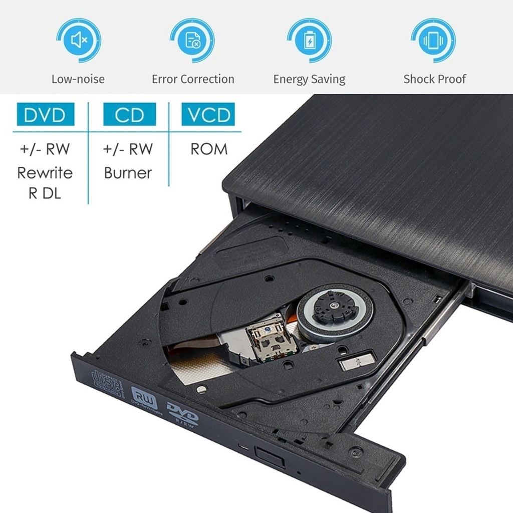 USB3.0/Type-c dual-port DVD/CD disc reading player external mobile recorder DVD/CD burner