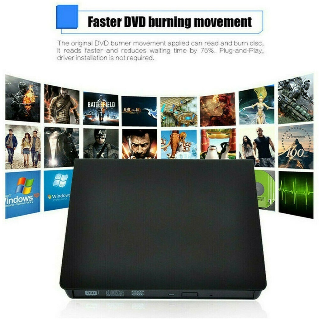 USB3.0/Type-c dual-port DVD/CD disc reading player external mobile recorder DVD/CD burner