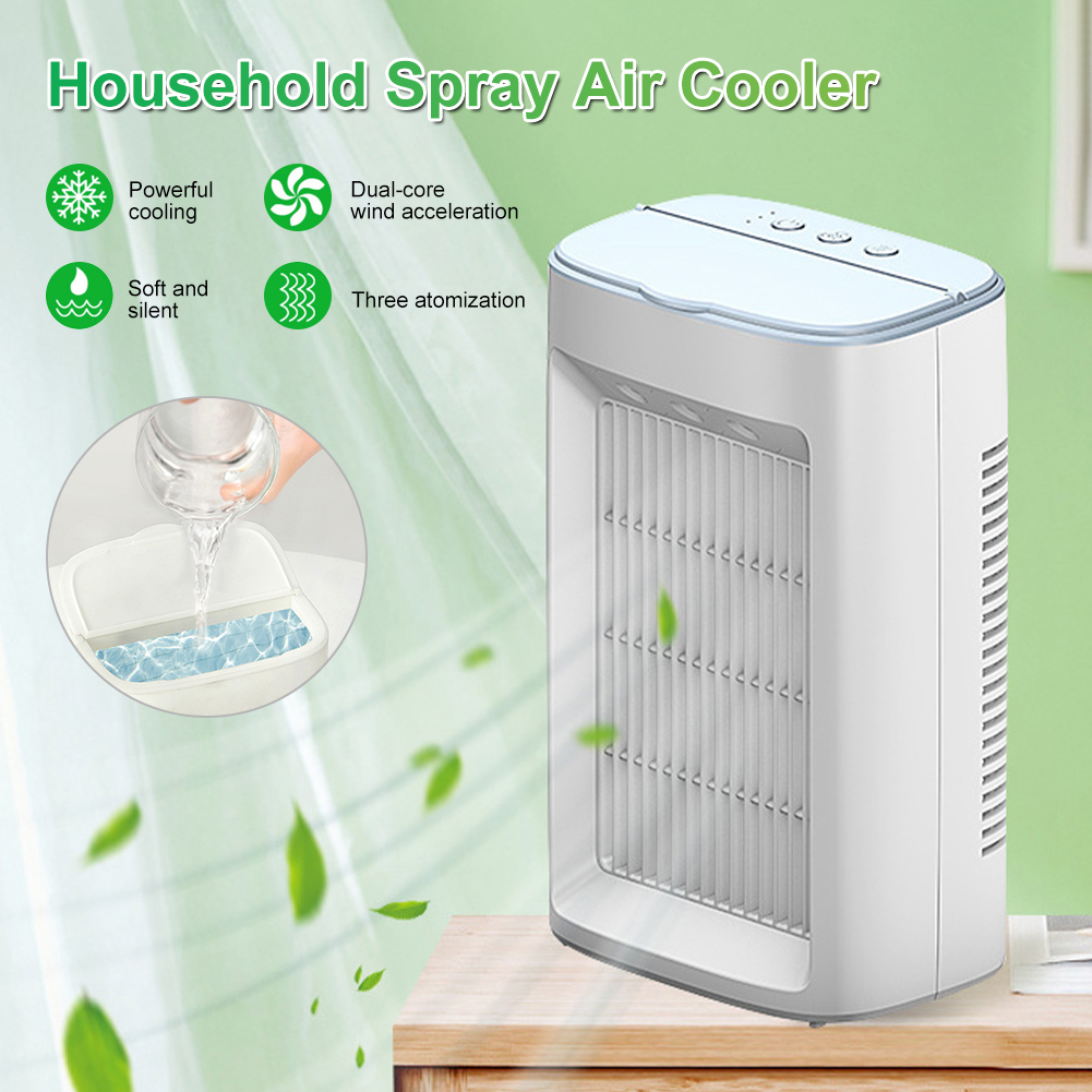 Multifunction Mini Fan USB Electric Air Cooler Water Spray Mist 3 Gear Speed Air Cooling Fan Humidifier
