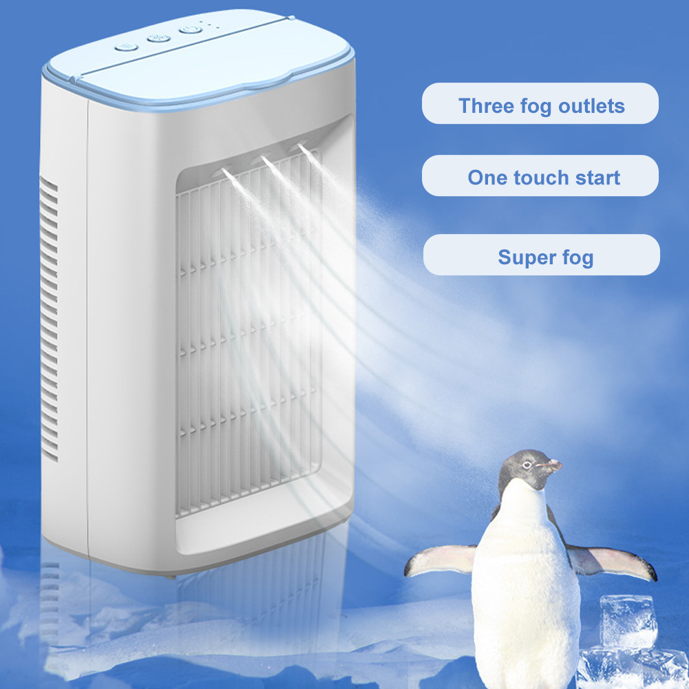 Multifunction Mini Fan USB Electric Air Cooler Water Spray Mist 3 Gear Speed Air Cooling Fan Humidifier