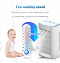 Multifunction Mini Fan USB Electric Air Cooler Water Spray Mist 3 Gear Speed Air Cooling Fan Humidifier