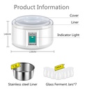 1.5L Yogurt Maker with 7 Glass Ferment Jars Automatic Yogurt Machine Household DIY Automatic Yogurt Tools Kitchen Appliance 220V 1.5L Yogurt Maker with 7 Glass Ferment Jars Automatic Yogurt Machine Household DIY Automatic Yogurt Tools Kitchen Appliance 2