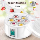 1.5L Yogurt Maker with 7 Glass Ferment Jars Automatic Yogurt Machine Household DIY Automatic Yogurt Tools Kitchen Appliance 220V 1.5L Yogurt Maker with 7 Glass Ferment Jars Automatic Yogurt Machine Household DIY Automatic Yogurt Tools Kitchen Appliance 2