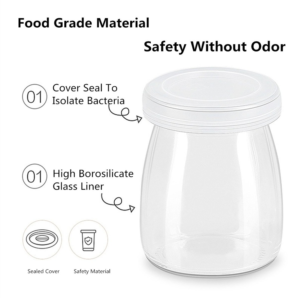 1.5L Yogurt Maker with 7 Glass Ferment Jars Automatic Yogurt Machine Household DIY Automatic Yogurt Tools Kitchen Appliance 220V 1.5L Yogurt Maker with 7 Glass Ferment Jars Automatic Yogurt Machine Household DIY Automatic Yogurt Tools Kitchen Appliance 2