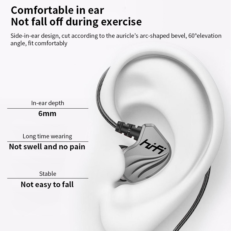 S2000 3.5mm Wired Headset Stereo Earbud Headphones With Mic