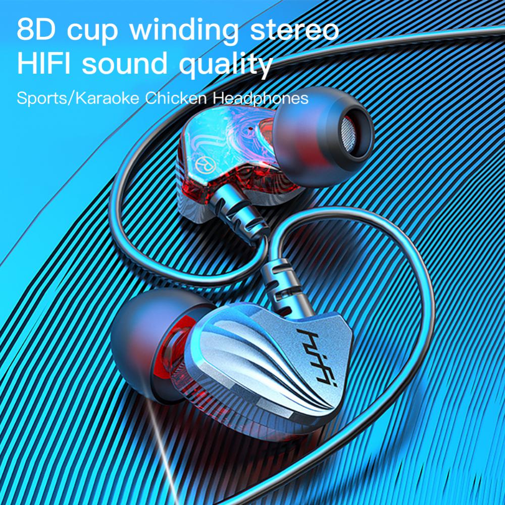 S2000 3.5mm Wired Headset Stereo Earbud Headphones With Mic