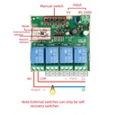 eWeLink Smart WIFI Bluetooth Relay Module On Off Controller 4CH 5V 85-220V 2.4G Remote Control Light Switch Smart Home