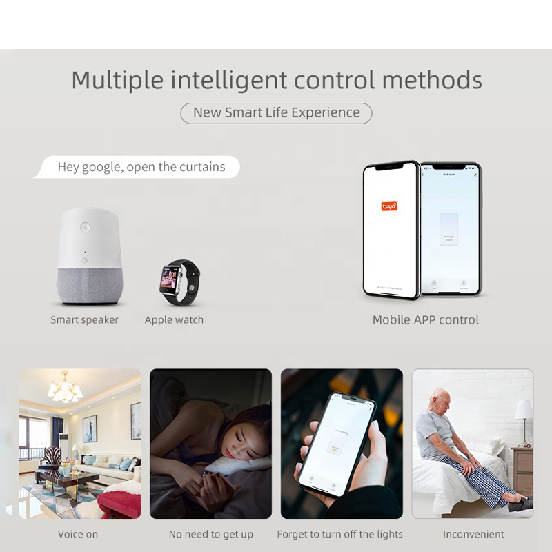 Tuya APP Three-way 10A WiFi smart rocker key switch smart WiFi wall key switch