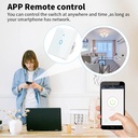 Tuya WiFi Wall Touch Switch ,RF 433MHz,Tempered Crystal Glass Panel,3 Way Support Alexa Light Switch