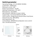 Tuya WiFi Wall Touch Switch ,RF 433MHz,Tempered Crystal Glass Panel,3 Way Support Alexa Light Switch