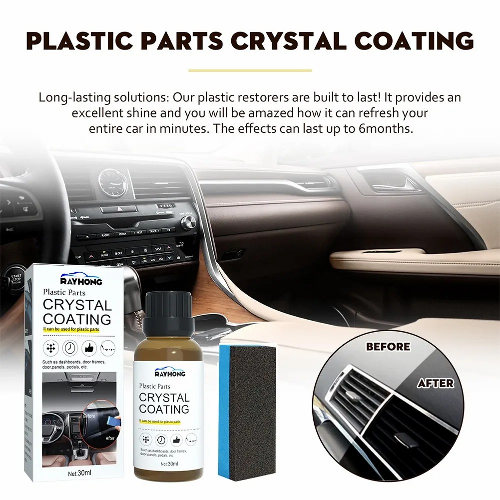 Rayhong Plastic Renovation Coating Car Interior Cleaning Dustproof Polishing Maintenance Dashboard Seat Coating
