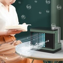 Mini air cooler office desktop portable humidification spray air cooler home office air cooling fan