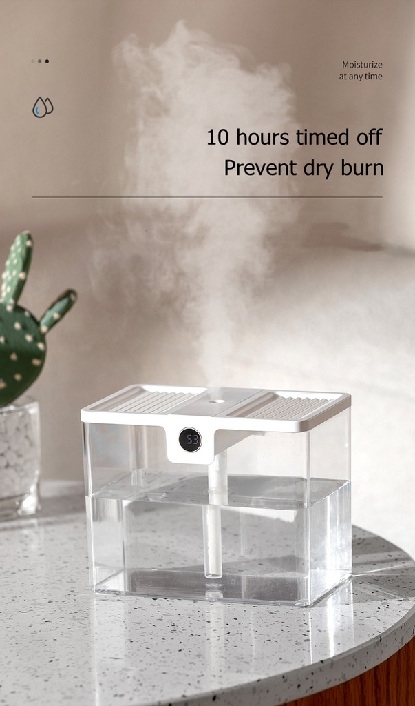 1500ML Electric Humidifier Aroma Air Diffuser Ultra-quiet USB Large Capacity Fogger Humidifiers With Humidity Display