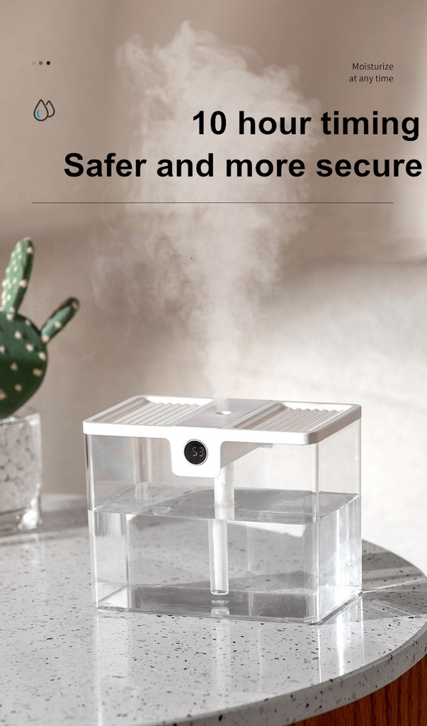 1500ML Electric Humidifier Aroma Air Diffuser Ultra-quiet USB Large Capacity Fogger Humidifiers With Humidity Display