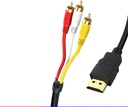 HDTV to 3RCA lotus cable HDTV to AV cable HDTV to AV adapter cable AV composite video cable 1.5 meters