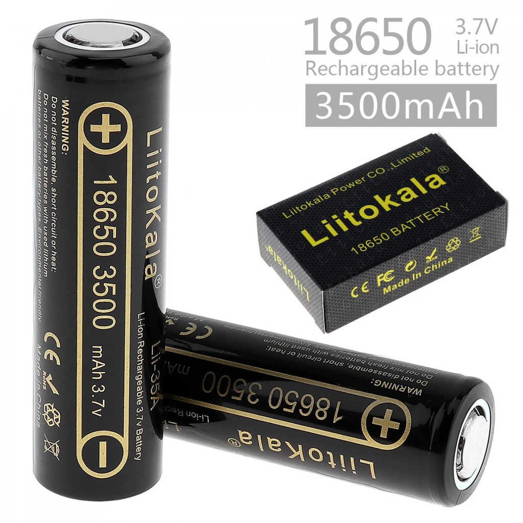 LiitoKala lii-35A 3500mAh rechargeable lithium battery