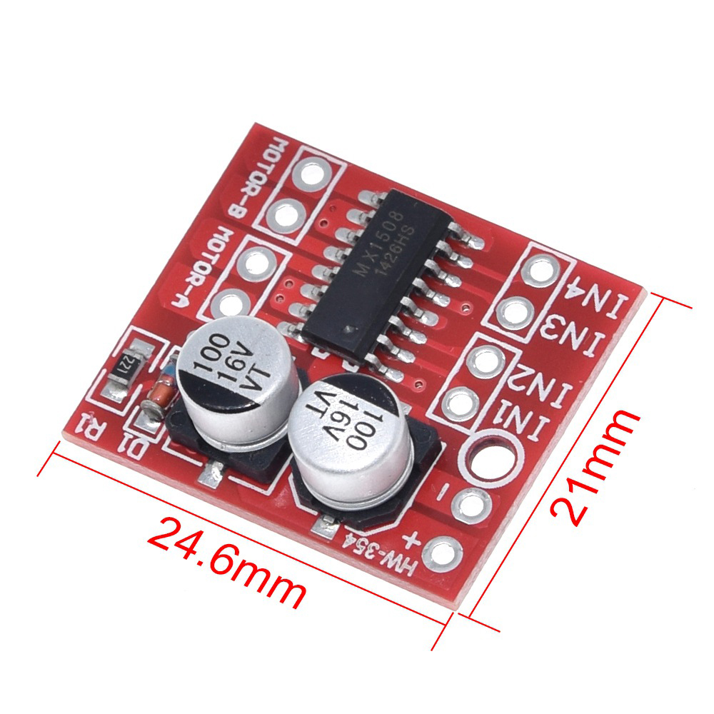 2-way DC motor drive module forward and reverse PWM speed regulation dual H-bridge stepper motor mini super L298N