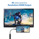 Type C to HDMI-compatible Cable Ultra HD 4k USB 3.1 HDTV Cable Adapter Converter